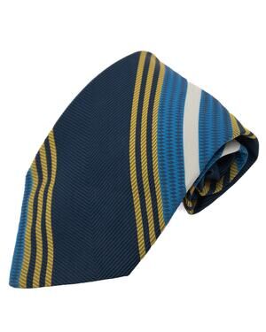 Wembley Vintage Retro Blue Yellow Green 60's 70's Necktie Neck Tie